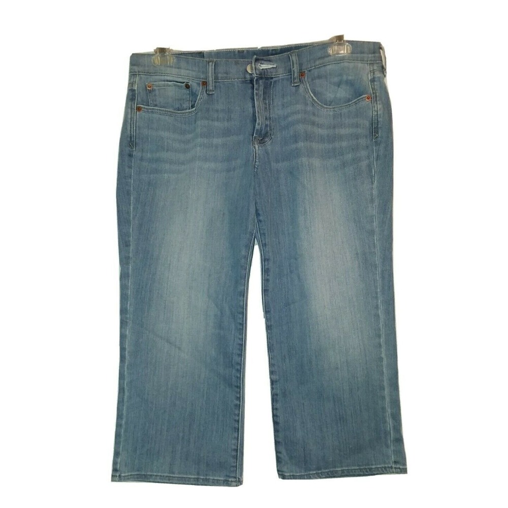 Lucky Brand Sweet N Crop Light Wash Straight Leg Cropped Jeans Womens 12/31